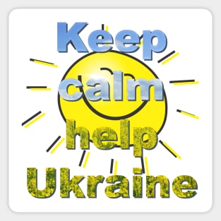 Keep calm and help Ukraine Sticker